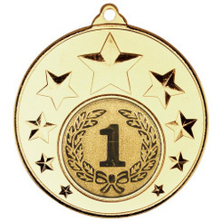 Multi Star Medal - Gold 2"