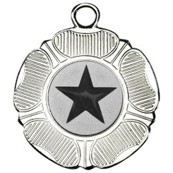 Tudor Rose Medal - Silver 2"