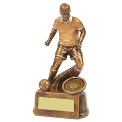 Antique Gold Male Football Resin - 15cm