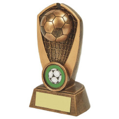 Antique Gold Resin Football Award HEAVY - 12cm
