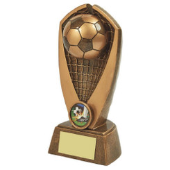 Antique Gold Resin Football Award HEAVY - 18cm