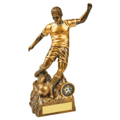 Antique Gold Male Football Resin - HEAVY - 22cm