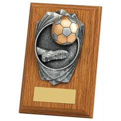 "Rose" Light Oak Football/Boot Award - 15cm