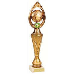 Tall Antique Gold Football Trophy - 33.5cm