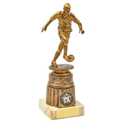 Antique Gold Male Footballer Award - 20cm