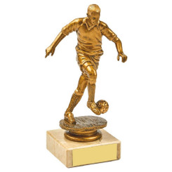 Antique Gold Male Footballer Award - 14.5cm