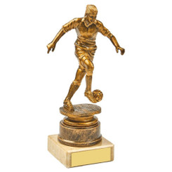 Antique Gold Female Footballer Award - 16.5cm