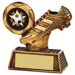 Antique Gold Football Boot Trophy - 8cm