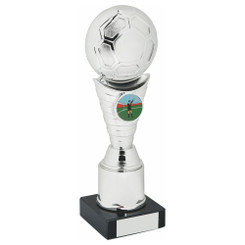 Silver Football Trophy - 21cm