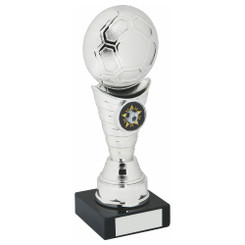Silver Football Trophy - 19cm