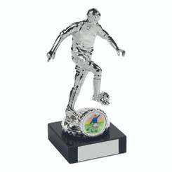 Silver Football Trophy (Male) - 20cm