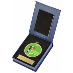 60mm Enamel Ass' Referee Medal in Case - 18cm