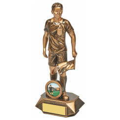 Antique Gold Assistant Referee Resin - 20cm