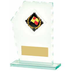 Jade Glass Assistant Referee Award - 18cm