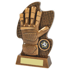 Resin Goalkeeper Glove Trophy - 17cm