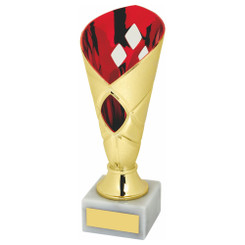 Gold/Red Sculpture Cup - 18cm