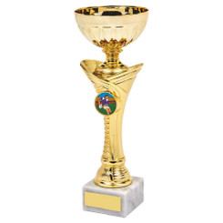 Gold Trophy Cup - 22.5cm