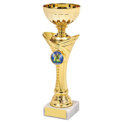 Gold Trophy Cup - 21cm