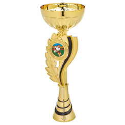 Gold/Black Wreath Bowl Award - 24.5cm