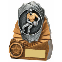 "Rose" Rugby Award (Female) - 14cm