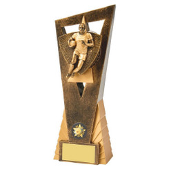 Antique Gold Male Rugby Player Edge Award - 23cm
