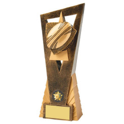 Antique Gold Rugby Ball Edge Award - 23cm