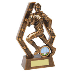 Resin Rugby Player Trophy - 18.5cm