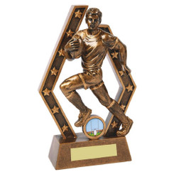 Resin Rugby Player Trophy - 21.5cm