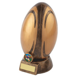 Resin Rugby Ball Award - 20cm