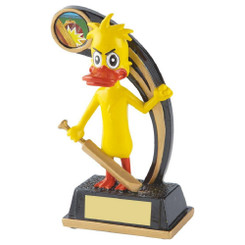 Novelty Cricket Trophy - The Duck - 15cm
