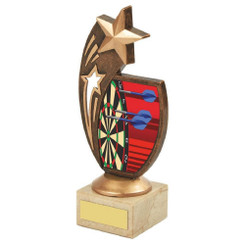 Antique Gold Darts Star Award - 18.5cm