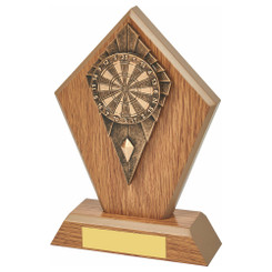Wood Stand with Resin Dartboard Trim - 17.5cm