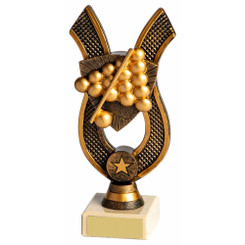 Antique Gold Award with Resin Snooker/Pool Trim - 20cm