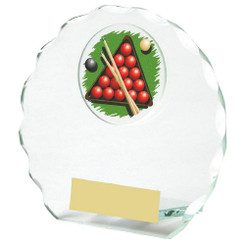 Jade Glass Snooker/Pool Award - 11cm