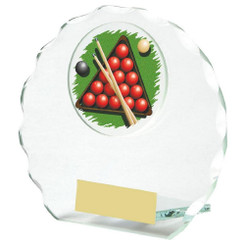 Jade Glass Snooker/Pool Award - 10cm