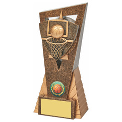Antique Gold Basketball Edge Trophy - 18cm