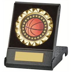 70mm Gold Trim in Case -Basketball - 7cm