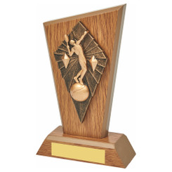 Wood Stand with Resin Tennis Trim - 18cm