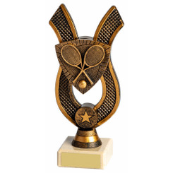 Antique Gold Award with Resin Tennis Trim - 20cm