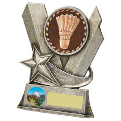 Badminton Metal Stand Award - 13cm