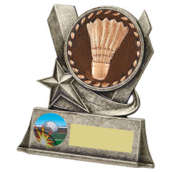 Badminton Metal Stand Award - 10cm