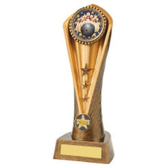 Cobra Trophy with Glass Trim of your Choice (Weighted Plastic) - PLEASE SPECIFY TRIM IN NOTES - 23cm