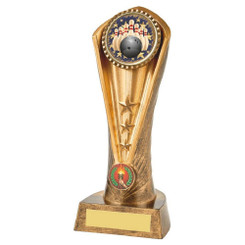 Cobra Trophy with Glass Trim of your Choice (Weighted Plastic) - PLEASE SPECIFY TRIM IN NOTES - 21cm