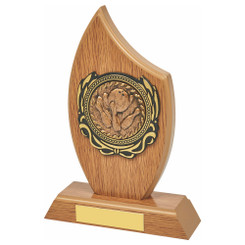 Wood Stand with Hiigh Relief Centre of your Choice - PLEASE SPECIFY TRIM IN NOTES - 19cm