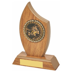 Wood Stand with Hiigh Relief Centre of your Choice - PLEASE SPECIFY TRIM IN NOTES - 16.5cm