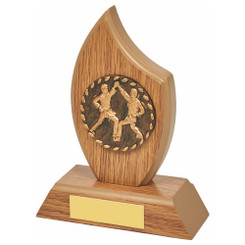 Wood Stand with Hiigh Relief Centre of your Choice - PLEASE SPECIFY TRIM IN NOTES - 14cm