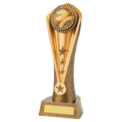 Cobra Trophy with High Relief Centre of your Choice (Weighted Plastic) - PLEASE SPECIFY TRIM IN NOTES - 23cm