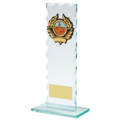 Jade Glass Award with Trim - 20.5cm