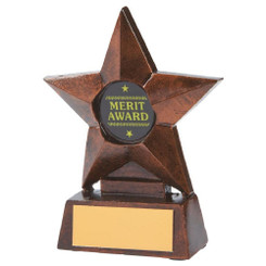 Bronze Resin Star Award - 10cm