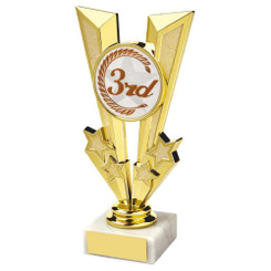 Gold 3rd Place Trophy - 17cm